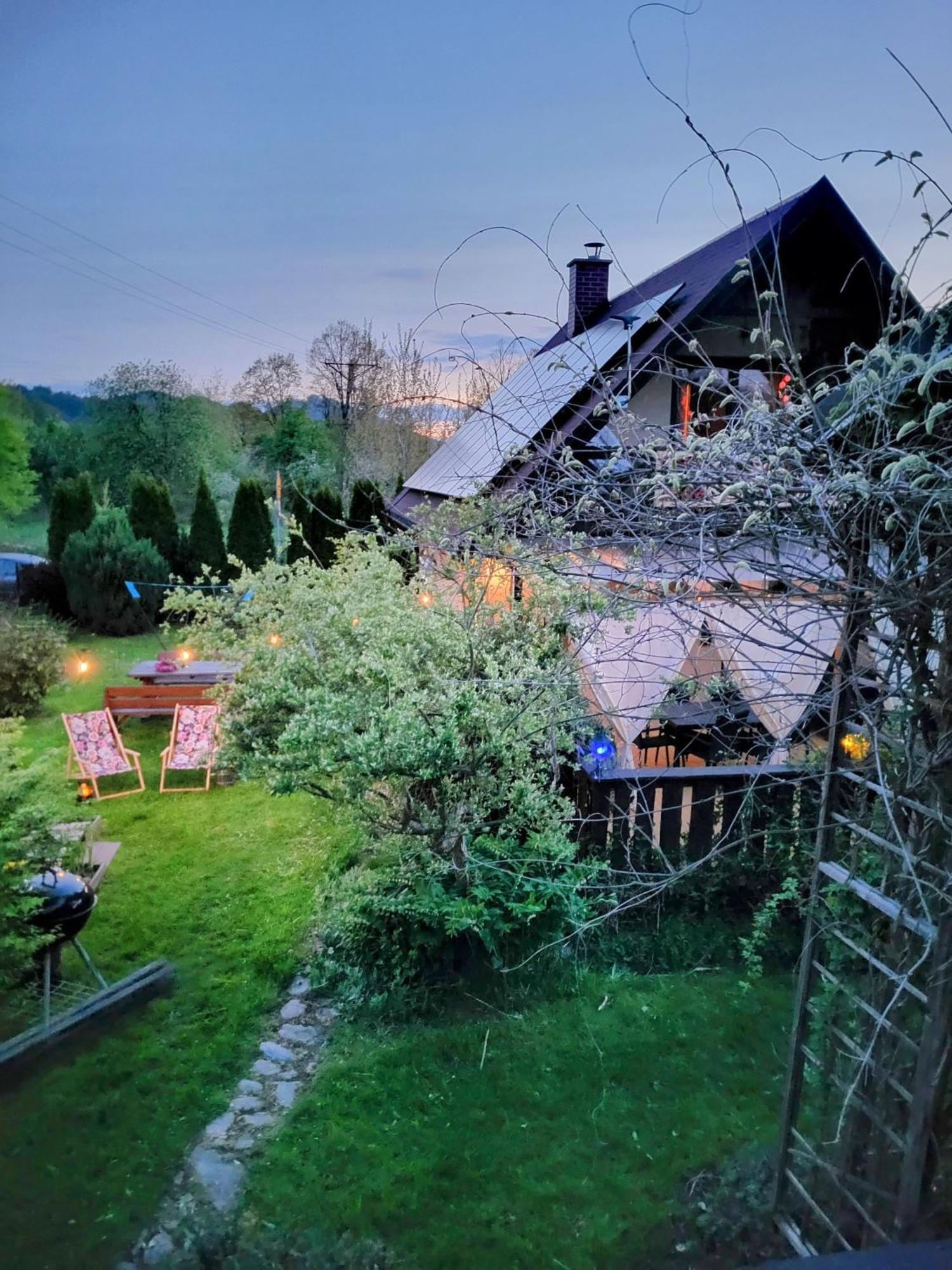Smyrkowy Dom Z Kominkiem Z Goraca Balia Kolo Karpacza Janowice Wielkie Eksteriør bilde